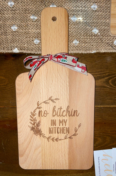Etched Cutting Board - Handle